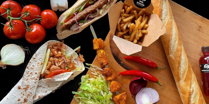 Mr. Hayer: arménský gyros, kebab v lavaši nebo bagetě a domácí nápoje