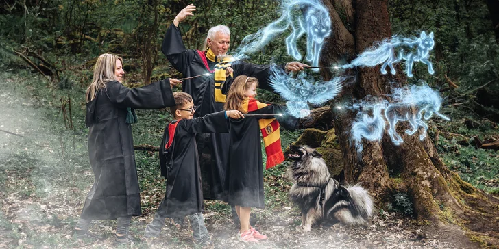 Zážitkové focení ve stylu Harryho Pottera: scény z nástupiště 9 a 3/4 i Zapovězeného lesa