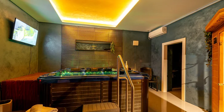 2 hodiny relaxace v privátním wellness i se sektem a občerstvením pro 2 osoby