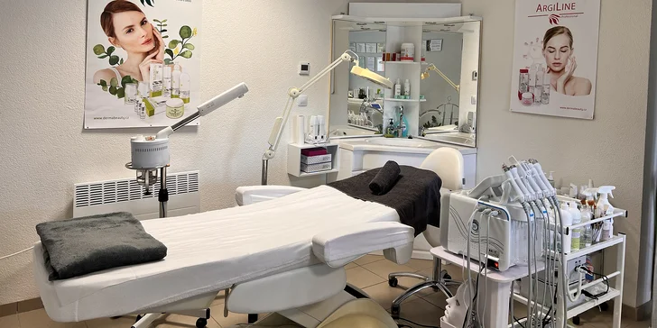 Kosmetické ošetření: ultrazvukové čištění s maskou a sérem i lifting s 24kt zlatem a LED maskou