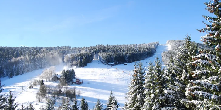 Dovolená v Harrachově: moderní hotel, hodina ve wellness, polopenze a spousta výletů