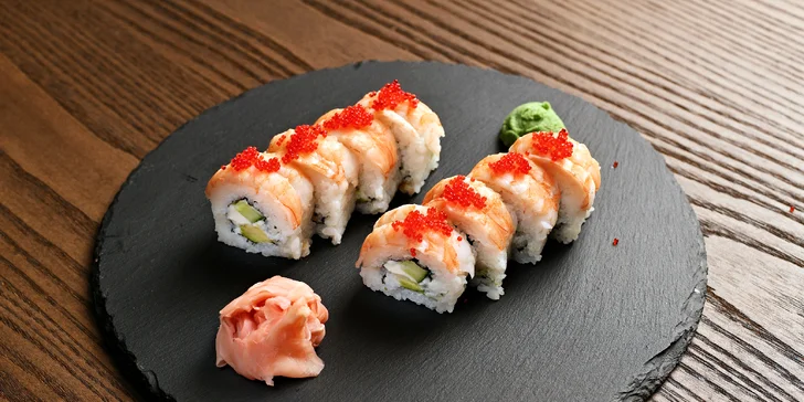 Sushi sety a poké bowl s lososem, kuřetem, tuňákem i vege ve Vršovicích