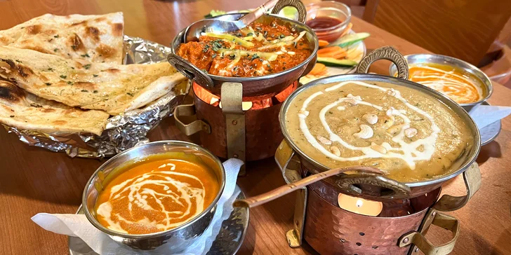 3chodové menu pro 2 osoby v originální nepálské a indické restauraci