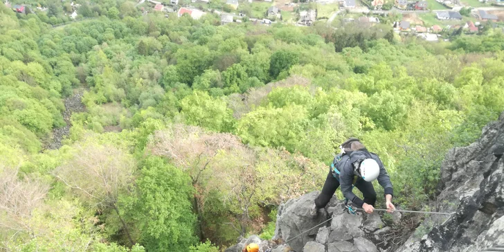 Via Ferrata: zajištěná cesta Lužická spojka - Vaňov s překvapením pro jednoho, dva i tři lezce
