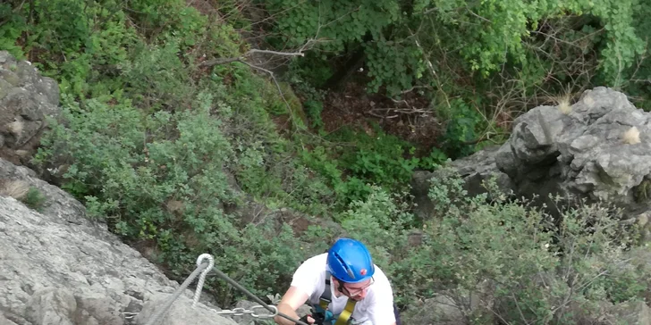 Via Ferrata: zajištěná cesta Lužická spojka - Vaňov s překvapením pro jednoho, dva i tři lezce
