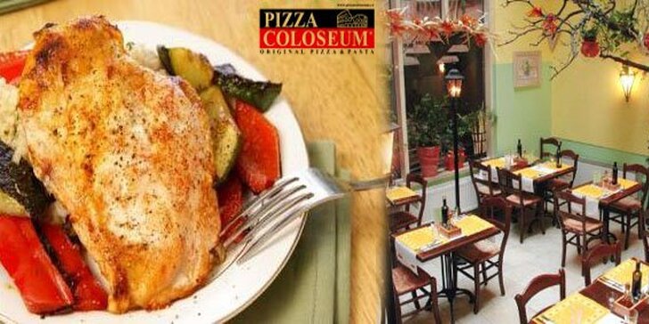 519 Kč za večeři pro 2 v Pizza Coloseum v původní hodnotě 961 Kč. Masíčko, těstoviny, dezerty i víno se slevou 45 %.