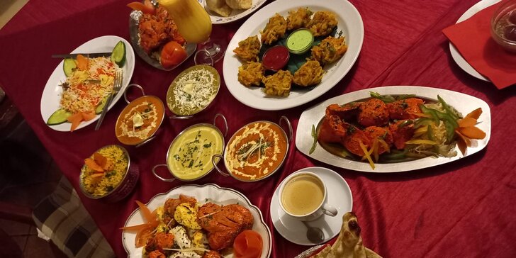 Indická restaurace Kathmandu: voucher na jídlo v hodnotě 250–1000 Kč