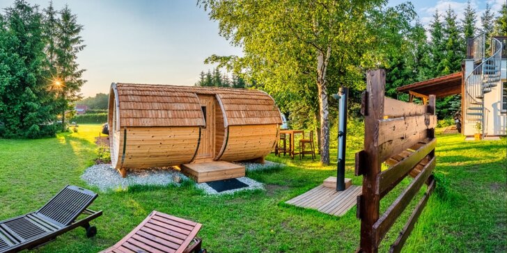 Venkovské stavení v CHKO Labské pískovce: vybavené apartmány pro 2–7 osob i privátní sauna
