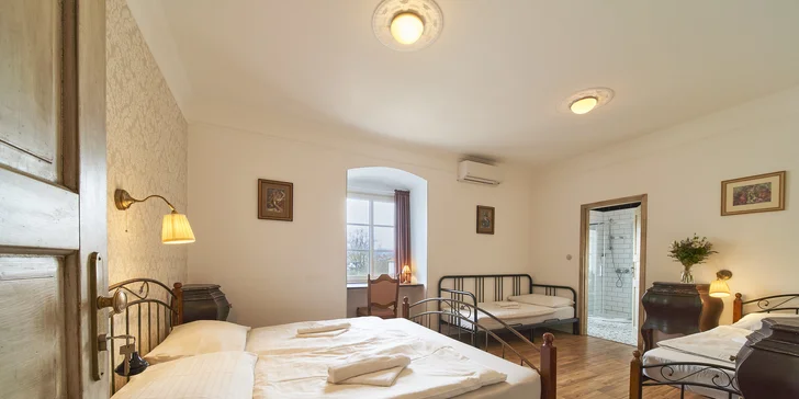 Pobyt ve zrekonstruovaném zámku Lešany se snídaní, v nabídce i apartmán s wellness