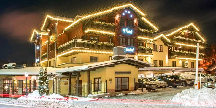 Aktivní pobyt v Krkonoších: polopenze, wellness i romantický balíček s masáží