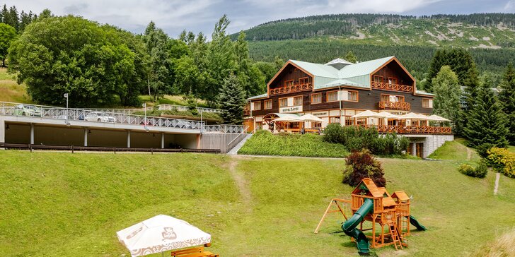 Parádní pobyt v horském hotelu ve Špindlerově Mlýně s wellness i polopenzí
