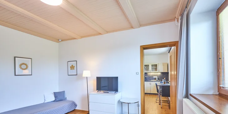 Pohoda v penzionu v Českém Krumlově: pěkný pokoj či apartmán