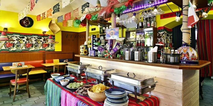 Pravá mexická fiesta: 2hod. all you can eat pro 1 až 4 osoby