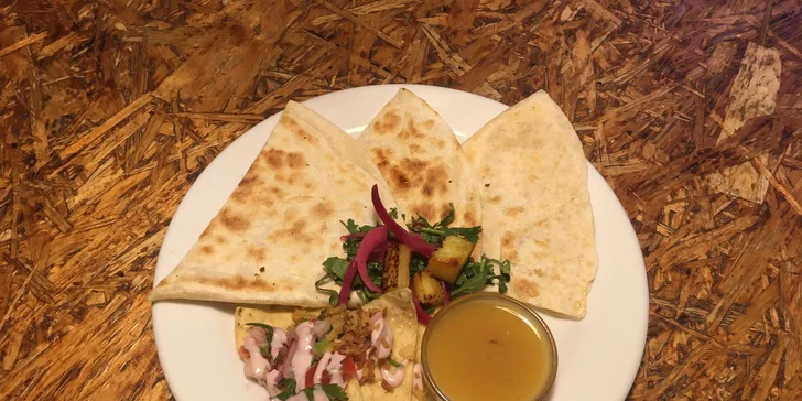 Mexické speciality pro 1 i 2: burrito, gringas i quesadilla