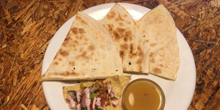 Mexické speciality pro 1 i 2: burrito, gringas i quesadilla