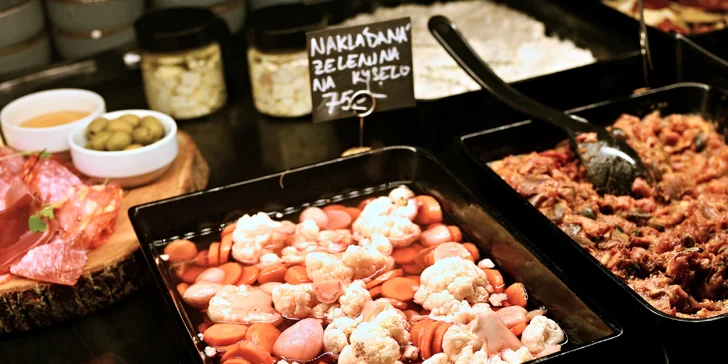 Otevřený voucher do italského bistra u Žižkovské věže: 500–2000 Kč na cokoli z menu