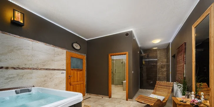 2 hodiny privátního wellness se saunou a vířivkou pro 2 osoby
