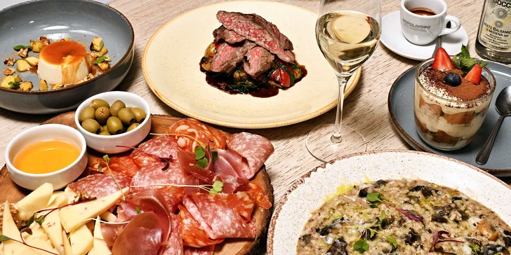 Otevřený voucher do italského bistra u Žižkovské věže: 500–2000 Kč na cokoli z menu