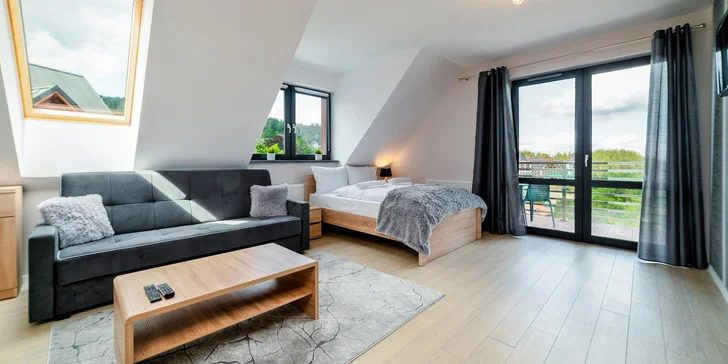 Odpočinkový pobyt v moderním apartmánu v polských Krkonoších až pro 4 osoby