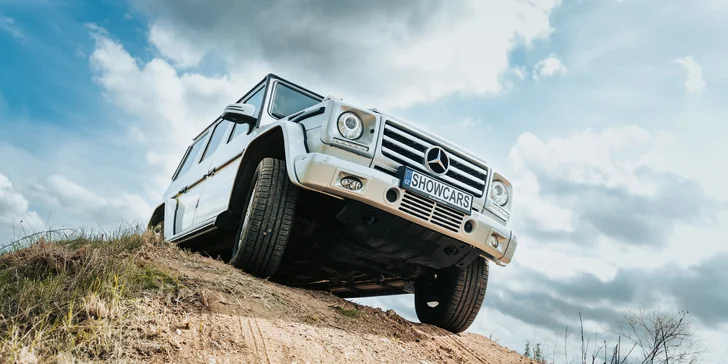 Brutální jízda s Mercedes Benz G na off-road polygonu Automotodromu Brno a Autodromu Most