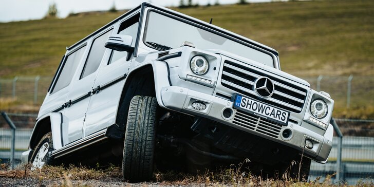Brutální jízda s Mercedes Benz G na off-road polygonu Automotodromu Brno a Autodromu Most