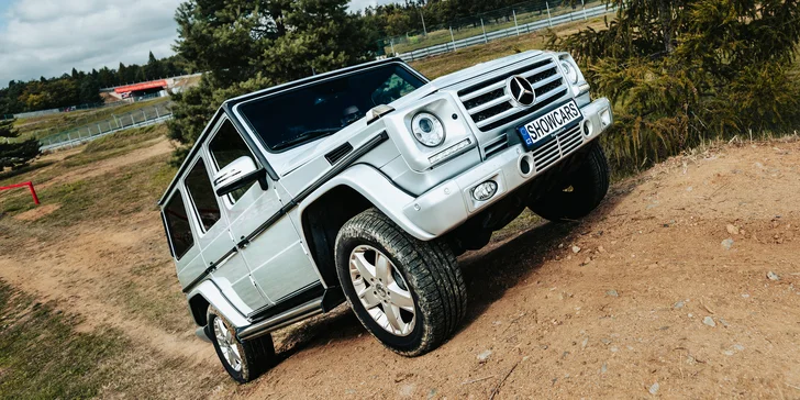 Brutální jízda s Mercedes Benz G na off-road polygonu Automotodromu Brno a Autodromu Most