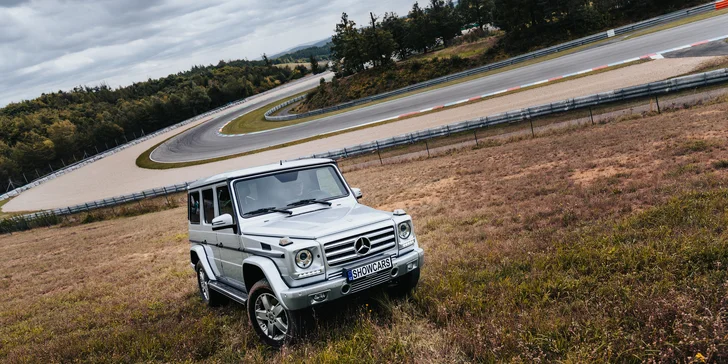 Brutální jízda s Mercedes Benz G na off-road polygonu Automotodromu Brno a Autodromu Most