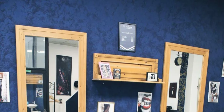 Klasický střih i s úpravou vousů a masáží hlavy i nápojem