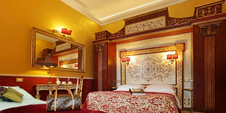 Luxusní 4* hotel v centru Říma: 1,3 km od Fontány di Trevi a 2,5 km od Kolosea