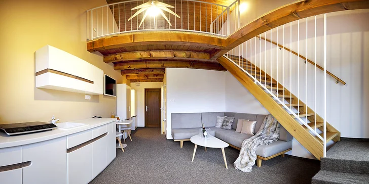 Rodinný pobyt v Jasné: moderní apartmány se snídaní a venkovní vířivkou