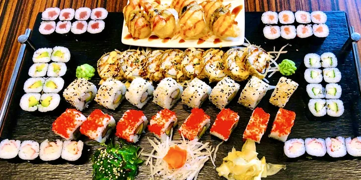 Připraví vám tu set až o 68 kouscích sushi. 