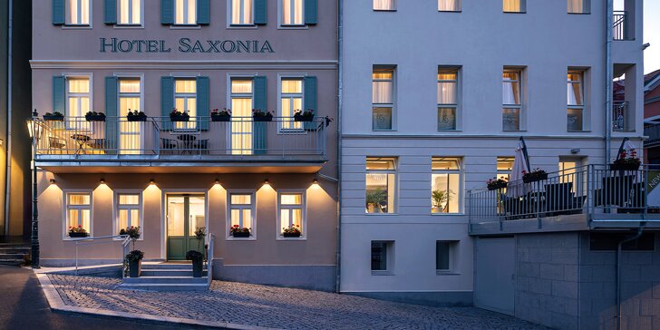 Luxusní butikový hotel v srdci Karlových Varů: 300 m od Vřídelní kolonády, snídaně i hydrojet