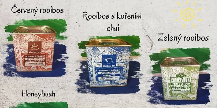 Voucher až na 1500 Kč do obchodu Rooibos Company: exotické čaje, káva a přírodní kosmetika