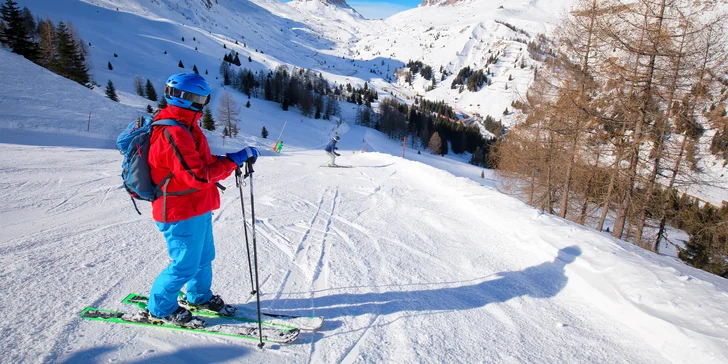 Pobyt v Dolomitech: 3 noci v hotelu s polopenzí a skipas, vlastní doprava