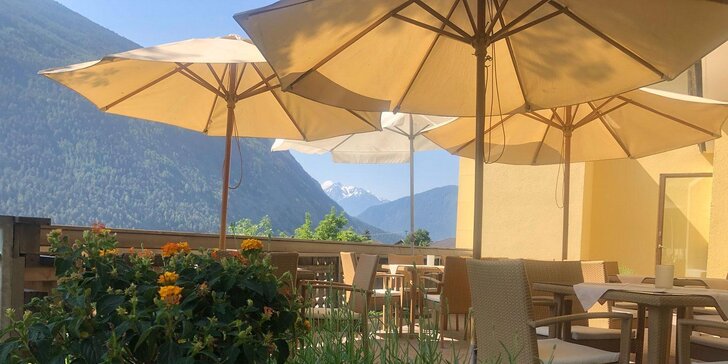 Tyrolské Alpy se snídaní či polopenzí, wellness a turistickou kartou