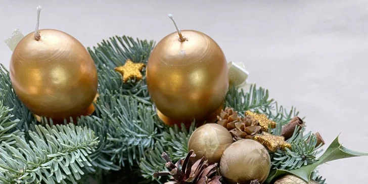 Workshop výroby adventního věnce pro začátečníky i pokročilé