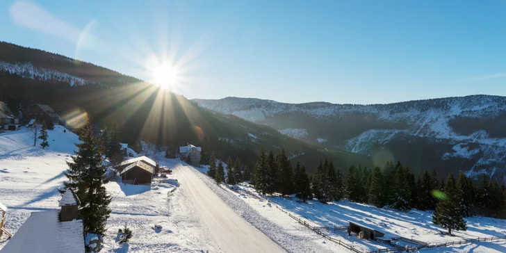 Dovolená v Krkonoších pro dva i rodinu: polopenze i karta se slevami