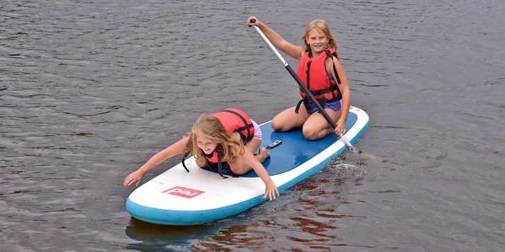 2 hodiny paddleboardingu se zaškolením či instruktorem pro 1–4 osoby