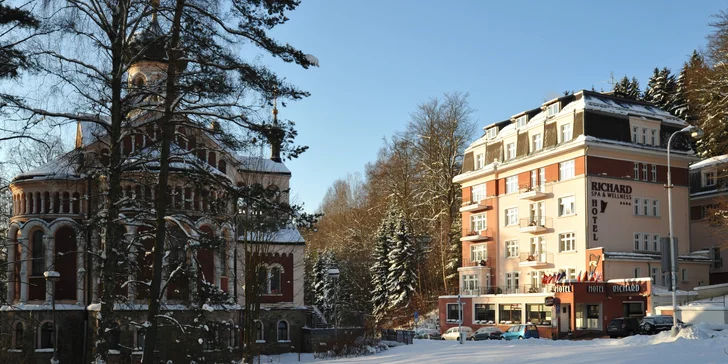 Relax v klidné části Mariánských Lázních: polopenze, wellness a procedury