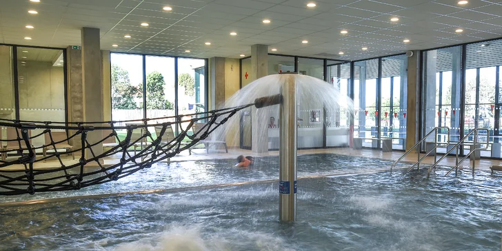 3,5hod. vstupy do Aqua v parku Kyjov: plavecká hala, zábavní zóna, wellness