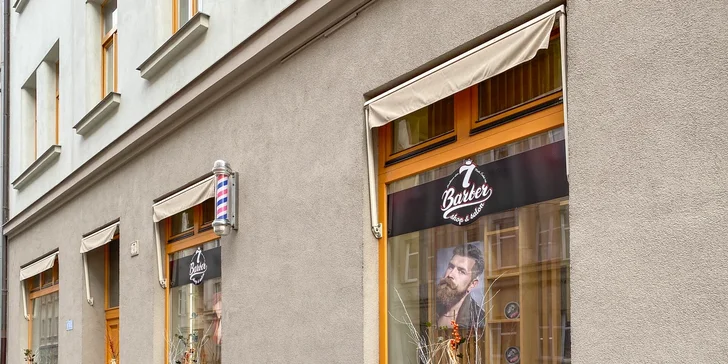 7Barber & Salon: balíčky se střihem, úpravou vousů i pomádou z USA