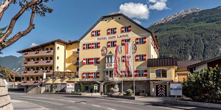 Tyrolské Alpy se snídaní či polopenzí, wellness a turistickou kartou