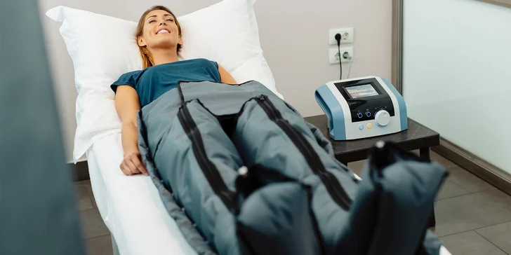 60min. přístrojová lymfodrenáž nohou a břicha i ruční uvolnění uzlin
