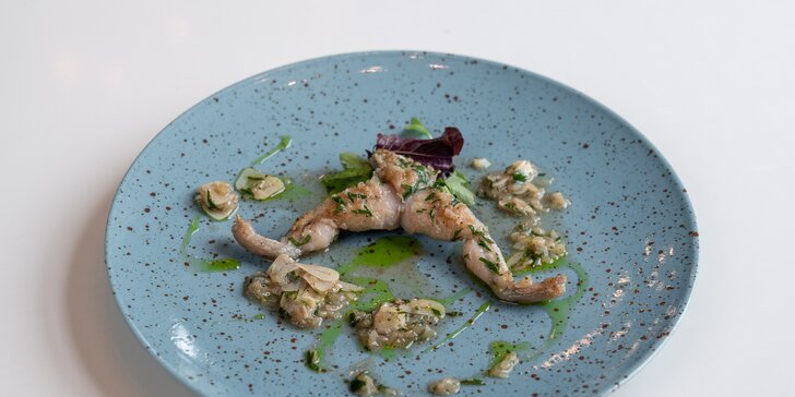 6chodové francouzské menu od kuchaře s michelinskou praxí: žabí stehýnka, šneci i kuřecí stehno