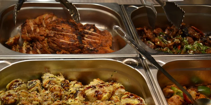 All you can eat v asijském bistru u O2 arény: krevety, sushi, sečuánské kuře i tofu a jiné dobroty