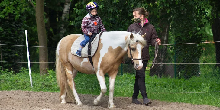 Komentovaná prohlídka statku, krmení zvířátek i projížďka na poníkovi