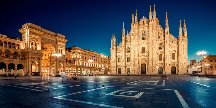 Italská dovolená v Miláně: pobyt se snídaní, památky i nákupy