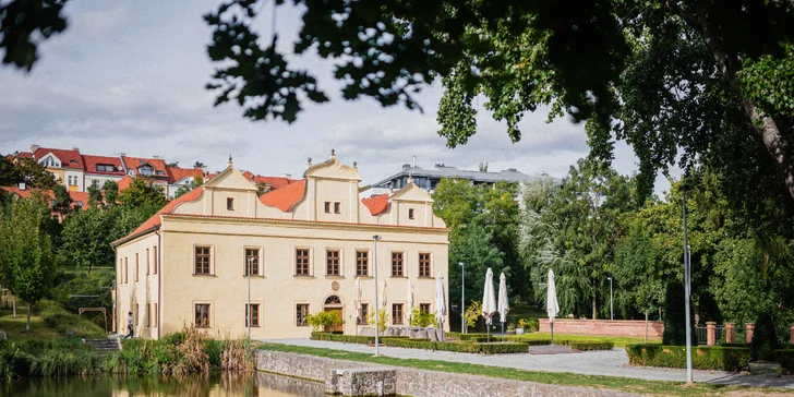 Hostina kousek od Pražského hradu pro dva: krevety, panenka, hovězí rumpsteak i mrkvový dort a víno