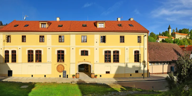 Pobyt v Rožmberku nad Vltavou se zážitkovou večeří, prohlídkou pivovaru či pivními lázněmi