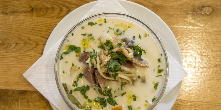 Svatomartinské menu: dozlatova pečené stehno, červené zelí, paštička, kaldoun i perník